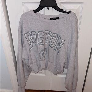 Gray Boston Graphic Sweatshirt